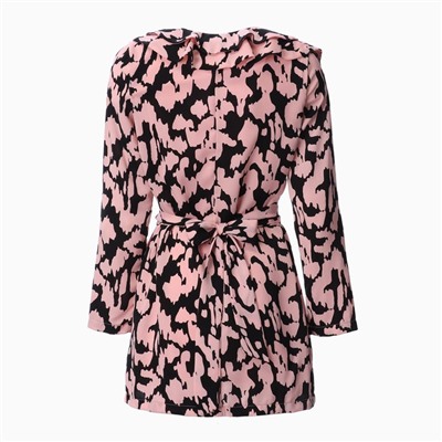 Платье мини женское с воланом MIST, размер 48, розовое