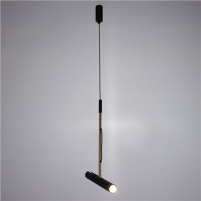 Светильник 1572/1BK, LED 7 Вт, 4000К, чёрный/золотой