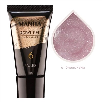 MANITA Акриловый гель для моделирования ногтей №06, 30 мл 21793