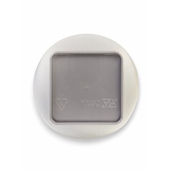 Горшок для цветов «Грейс», d=15 см, h=25 см, с фитильным поливом, со вставкой, серый