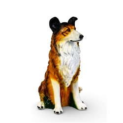 Садовая фигура из гипса «Собака-Колли», 34.8×34×54 см