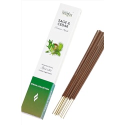 Aasha Herbals Ароматические палочки / Sage & Cedar Premium Masala Special Collection, 10 шт. KRISTALLER, 1110219