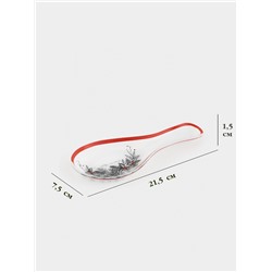 Подставка под ложку новогодняя Доляна «С Новым Годом», 21.5×7.5×1.5 см, стекло, белая