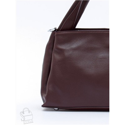 Сумка женская кожаная 0650CH wine red Polina&Eiterou