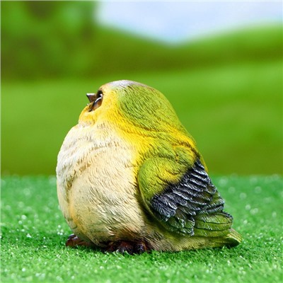 Садовая фигура из полистоуна «Чижик», 12×11×11 см