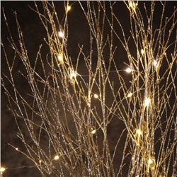 Светодиодная фигура «Ветви бежевые» 100×108×6 см, 30 LED, батарейки AAх3 (не в комплекте), свечение теплое белое