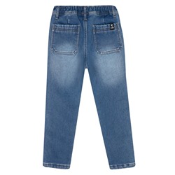 Брюки текстильные джинсовые утепленные флисом для мальчиков