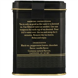 Harney & Sons, Черный чай с шоколадом и мятой, 4 унции