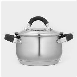 Кастрюля Катунь «Ирида», 1.9 л, d=16 см, капсульное дно, индукция, нержавеющая сталь