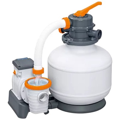 Бассейн стальной Hydrium 457×122 см (песчаный фильтр-насос, лестница, подстилка, тент) 56384