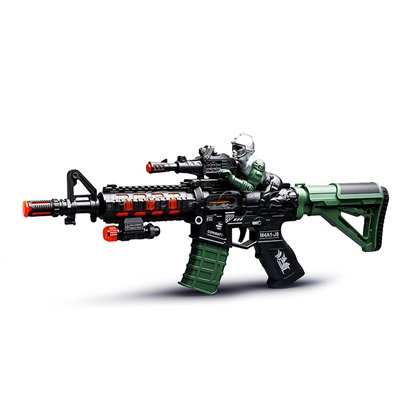 Автомат "Взрывной штурм" (свет, звук) на батарейках, в коробке