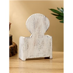 Календарь настольный «Морская ракушка», 11×5×14 см, дерево, бело-золотой