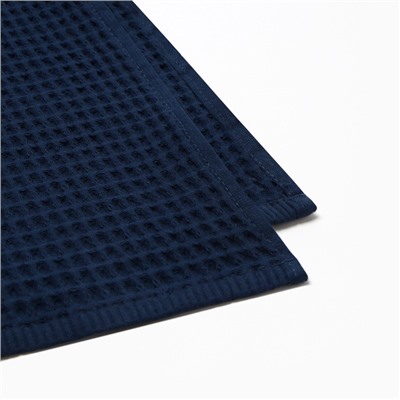 Банные полотенца LoveLife Waffle blue, 2 шт.: 100×150, 50×100 см, хлопок 100%