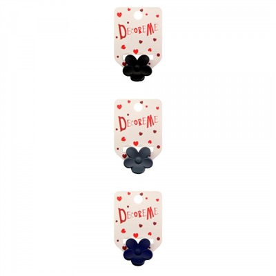 Заколка для волос "КРАБИК" 3 см 1 шт 3 цвета 2-718/65 DecoreMe