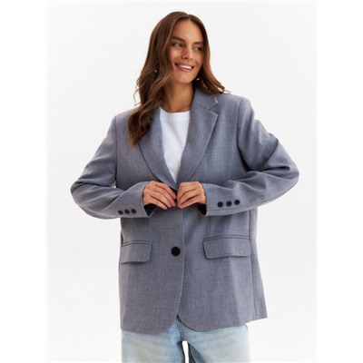 Пиджак женский с разрезом на спине MIST, размер 48-50, серый