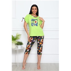 №094 Костюм с бриджами (Зеленый фрукты)