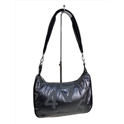 Сумка из болоньи  через плечо, цвет графит