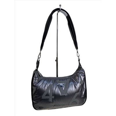 Сумка из болоньи  через плечо, цвет графит