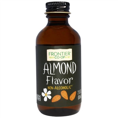 Frontier Natural Products, миндальный ароматизатор, без спирта, 59 мл (2 жидк. унции)