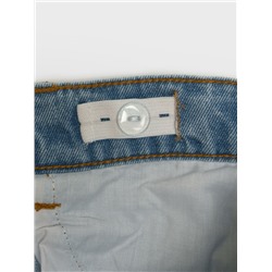 Брюки текстильные джинсовые для девочек