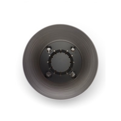 Горшок для цветов с поддоном «Дюна», 5.5 л, пластиковый, серый