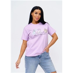 Футболка женская Смайл (Лаванда)