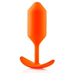 Оранжевая пробка для ношения B-vibe Snug Plug 3 - 12,7 см.