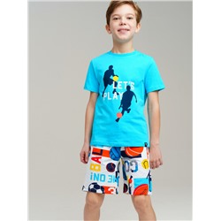 Комплект трикотажный для мальчиков: фуфайка (футболка), шорты