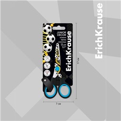 Ножницы детские 13 см ErichKrause Junior Decor "Sport DNA", с принтом на лезвиях, блистер