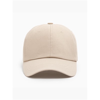 Кепка однотонная MINAKU, бежевая, размер 58