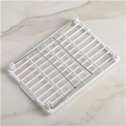 Полка универсальная складная 27×19.3×17 см, цвет белый