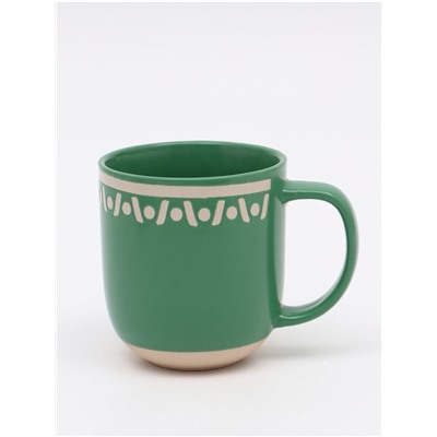 Кружка чайная керамическая «Орнамент», 400 мл, ручная работа