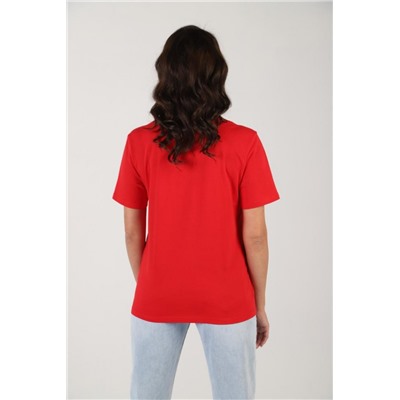 Фуфайка (футболка) женская Карнавал-3 (Красный)