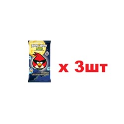 Angry birds 20шт Влажные салфетки детские Мальчик 3шт