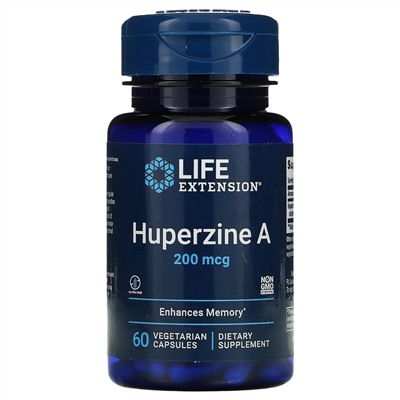 Life Extension, Huperzine A, 200 mcg, 60 Vegetarian Capsules