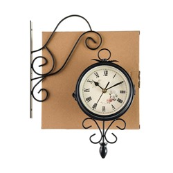 Часы настенные интерьерные «Весенние», двусторонние, на подвесе, плавный ход, 30×48 см, циферблат d=17 см, от батареек 2хАА