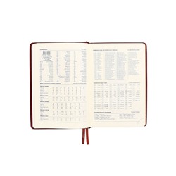 Ежедневник недатированный А5, 136 листов в линейку, кожзам «Небраска», золотой срез, коричневый