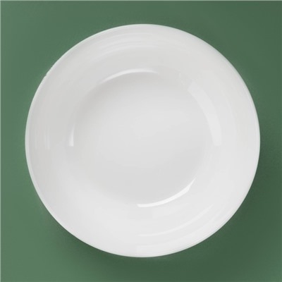 УЦЕНКА Салатник новогодний Доляна «Рождественский вечер», 580 мл, 15.5×6 см, фарфор, белая