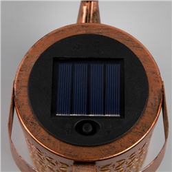 Садовый светильник «Лейка», уличный, на солнечной батарее, 21.5×16×10.5 см, 37 LED, свечение тёплое белое