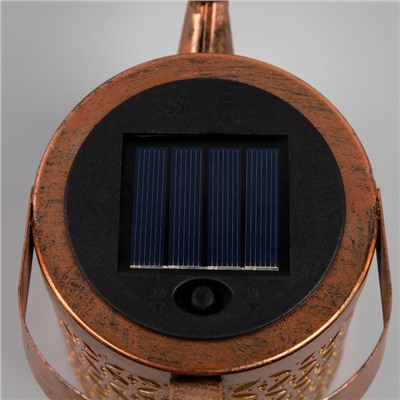 Садовый светильник «Лейка», уличный, на солнечной батарее, 21.5×16×10.5 см, 37 LED, свечение тёплое белое