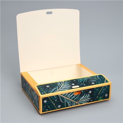 Коробка подарочная новогодняя складная «Счастья в новом году», 20×18×5 см