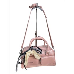 Женская сумка из искусственной кожи, цвет розовый