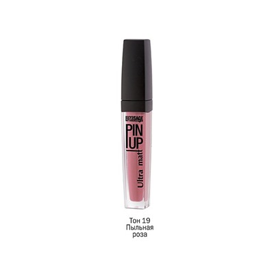 LUX visage PIN-UP №019 Блеск для губ свет.роз.Матовый эффект  /5