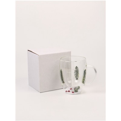 Кружка новогодняя с двойными стенками «Мечтай этой зимой», 350 мл