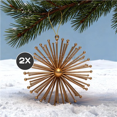 Набор новогодних украшений "Чудеса" (2шт х 10 см)