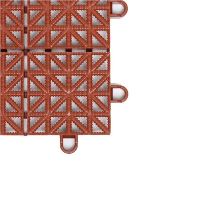 Универсальное покрытие для садовых дорожек ERFOLG H&G, 33×33 см, набор 9 шт., цвет терракот