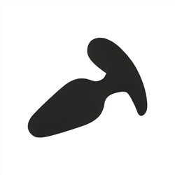 Черная анальная вибропробка с управлением через приложение - 10,3 см.