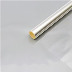 Пленка для цветов и букетов прозрачная 0.6×46.5 м, 1000 г, 40 мкм