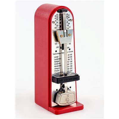 Метроном механический Music Life 3.5×5×11 см красный