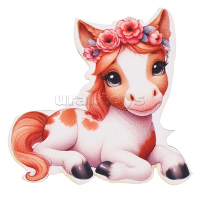 Копилка с пазлом "Лошадки" (цветная)